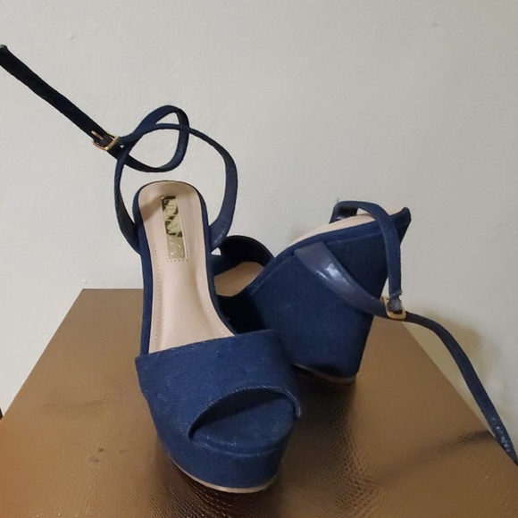 LILIANA denim wedges - Picture 3 of 6